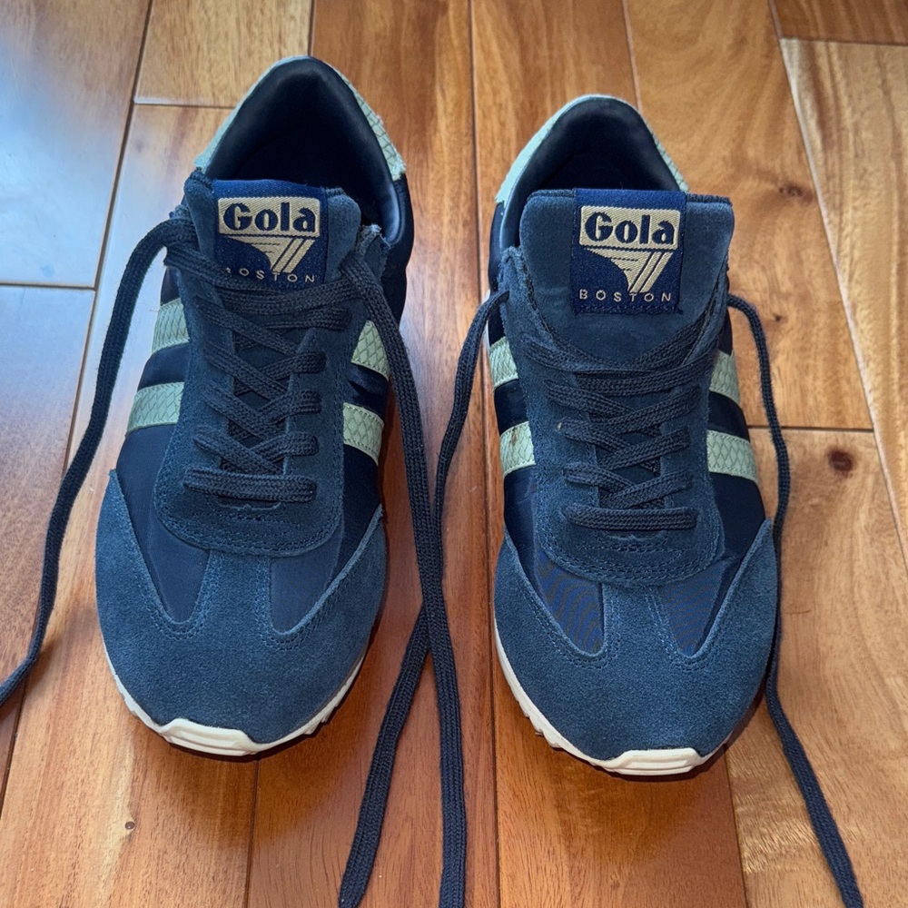 Gola Boston Blue and Black Sneakers